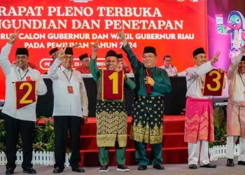 PILGUB RIAU 2024: “Riau Cerdas” Jadi Program Unggulan Pasangan Bermarwah di Debat Perdana