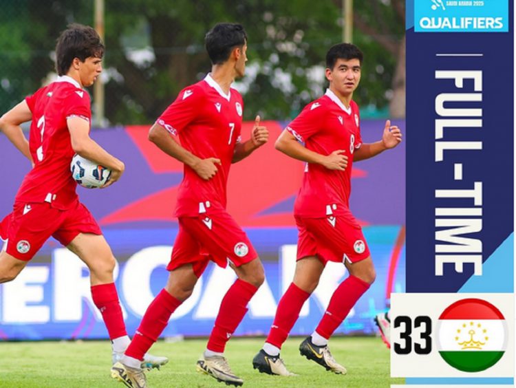 Tajikistan Gulung Guam 33-0 di Kualifikasi Piala Asia U-17