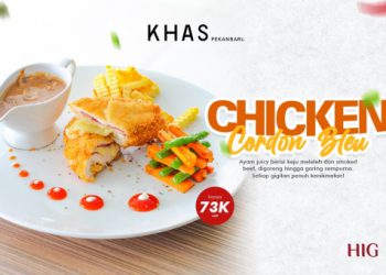 KHAS Pekanbaru Hotel Luncurkan Menu Spesial Chicken Cordon Bleu