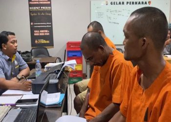 Polsek Limapuluh Tangkap Tiga Pelaku Pembobolan Kantor di Pekanbaru