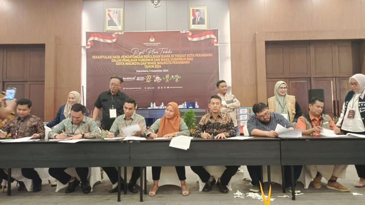 Ini Rincian Seluruh Suara Paslon di Pilkada Pekanbaru