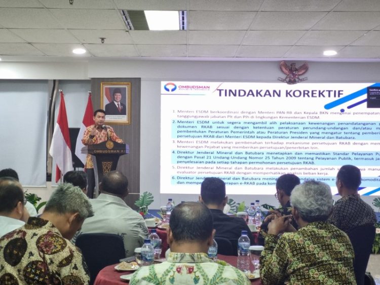 Ombudsman RI Temukan Maladministrasi dalam Penerbitan Persetujuan RKAB Pertambangan Mineral dan Batubara 2021-2024