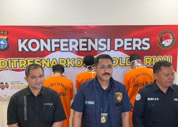 Ditresnarkoba Polda Riau Gagalkan Peredaran Sabu 1,06 Kg
