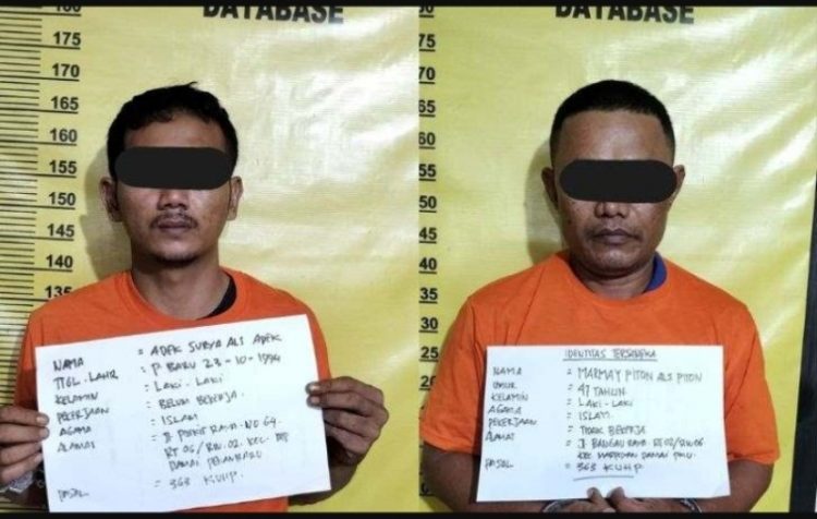 Dua Spesialis Curanmor di Pekanbaru Ditangkap, Uang Hasil Kejahatan untuk Beli Narkoba