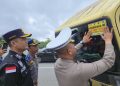 119 Truk ODOL Terjaring Operasi Gabungan di Gerbang Tol Permai