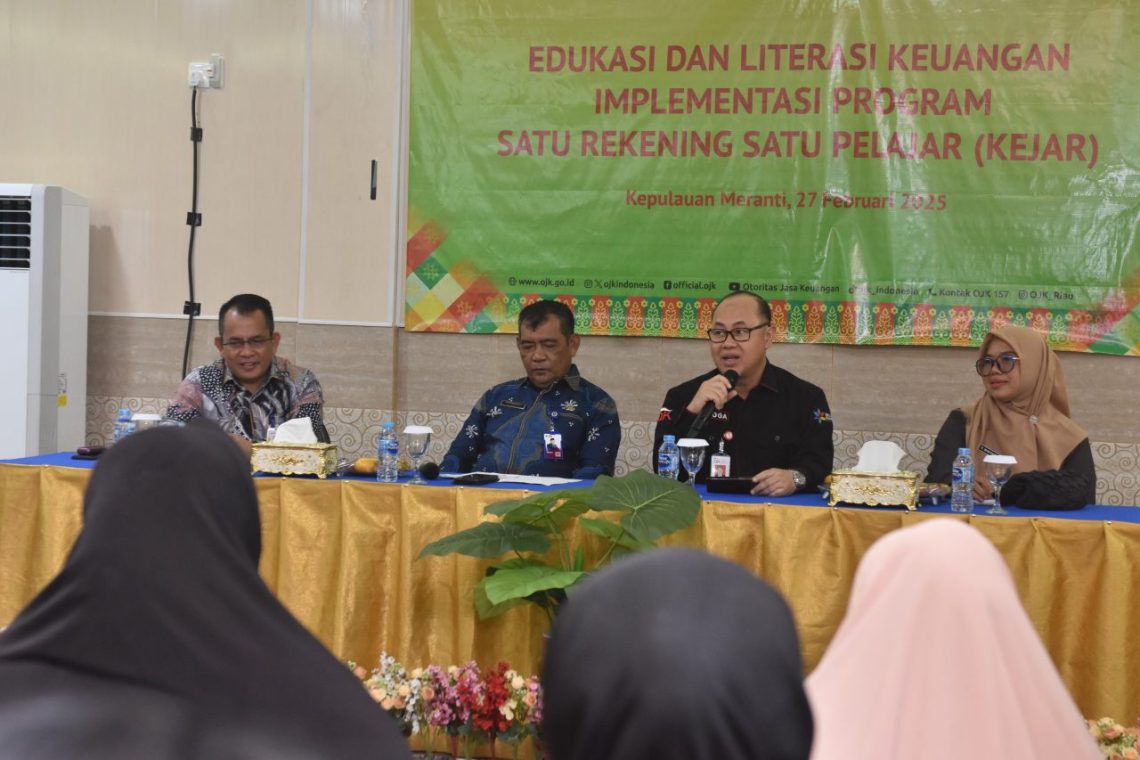 OJK Riau Gencarkan Literasi Keuangan di Kalangan Pelajar Kepulauan Meranti