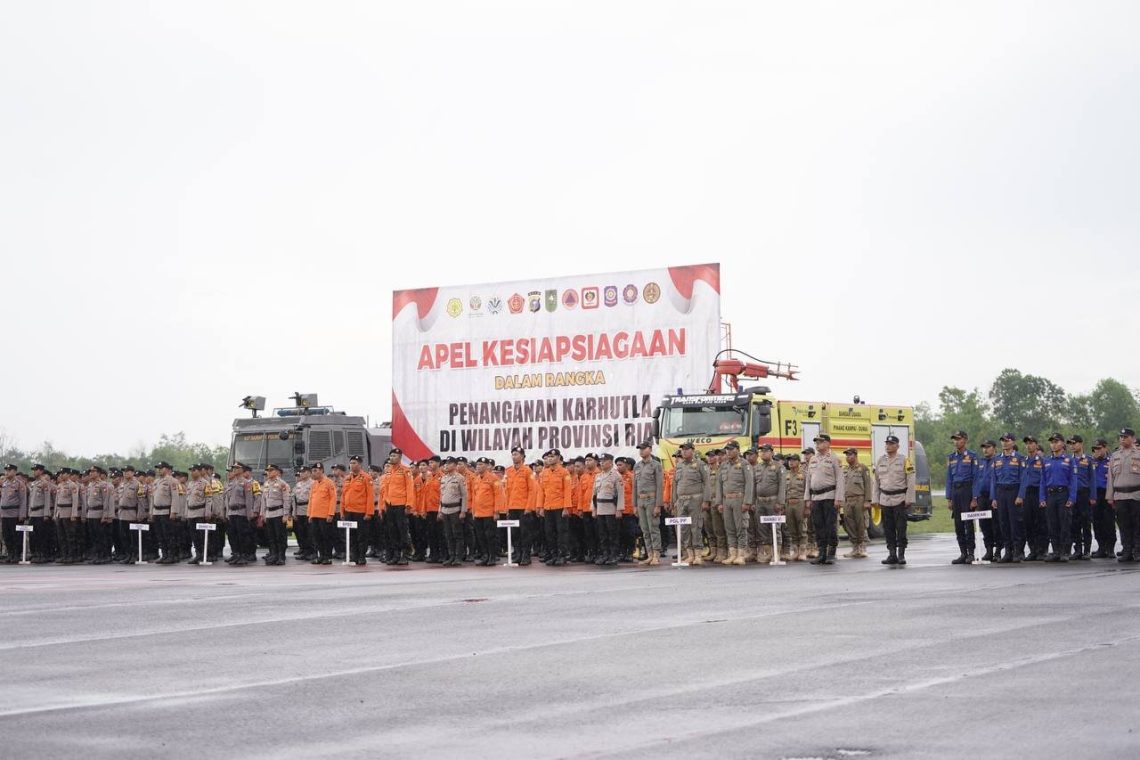 Riau Tuan Rumah Apel Siaga Karhutla Nasional 2025