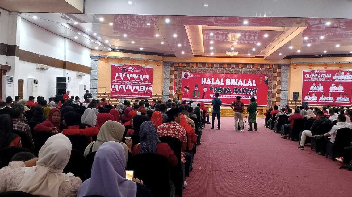 Dihadiri Gubri dan Kapolda, DPD PDIP Gelar Halal Bihalal dan Pesta Rakyat, Ini Pesan Zukri