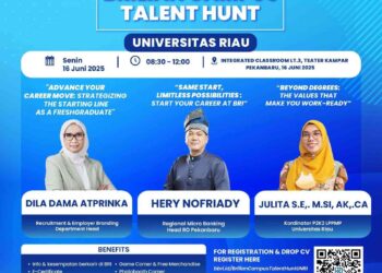 Peluang Karir, BRI Gelar BRILiaN Campus Talent Hunt 2025 di Universitas Riau