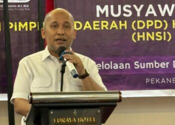 Junaidi resmi terpilih sebagai Ketua Dewan Pimpinan Daerah (DPD) Himpunan Nelayan Seluruh Indonesia (HNSI) Provinsi Riau untuk masa bakti 2025–2030.