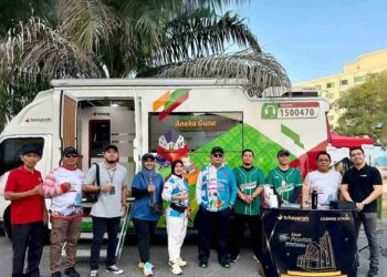 BRK Syariah Ikut Meriahkan HUT I Komjaki Riau pada Kegiatan Jalan Santai dan Donor Darah