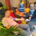 Suasana donor darah ke-72 KDD Riau Kompleks di Hotel Unigraha, Sabtu (23/8/2025).