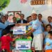 Penyerahan donasi dan mainan dari karyawan APRIL untuk Daycare Estate Baserah.
