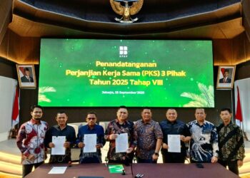 BRK Syariah Teken PKS Tiga Pihak, Dukung Program Peremajaan Sawit Rakyat