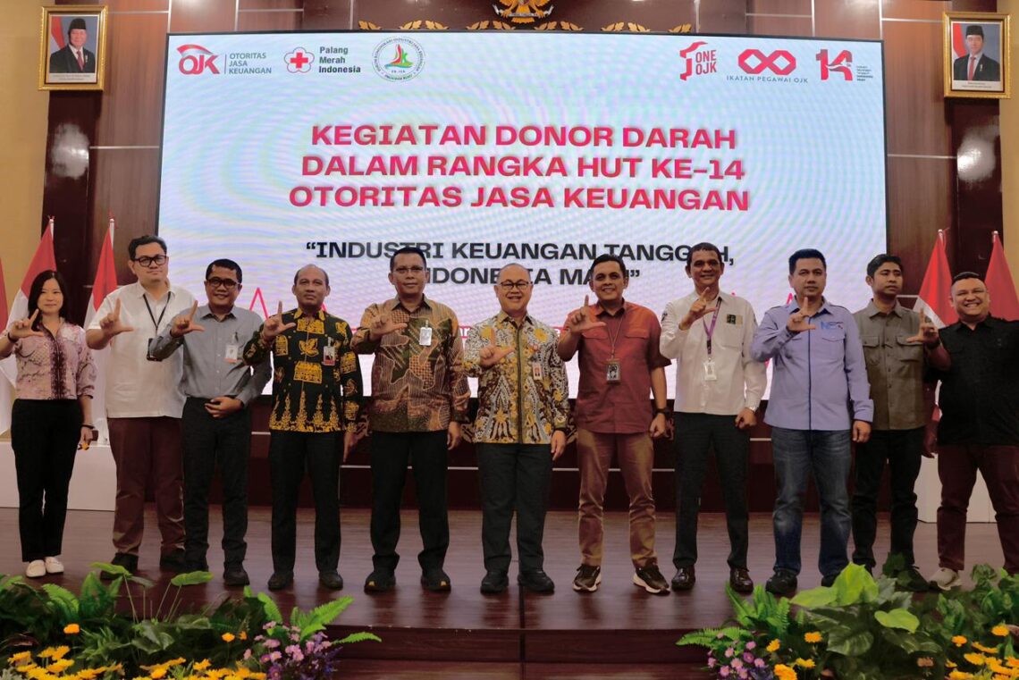 Sambut HUT ke-14, OJK Riau Ajak 150 Peserta Ikut Donor Darah di Pekanbaru