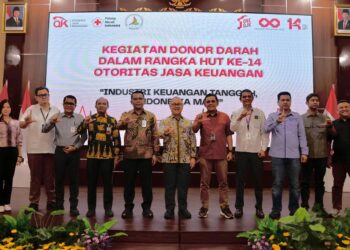 Sambut HUT ke-14, OJK Riau Ajak 150 Peserta Ikut Donor Darah di Pekanbaru