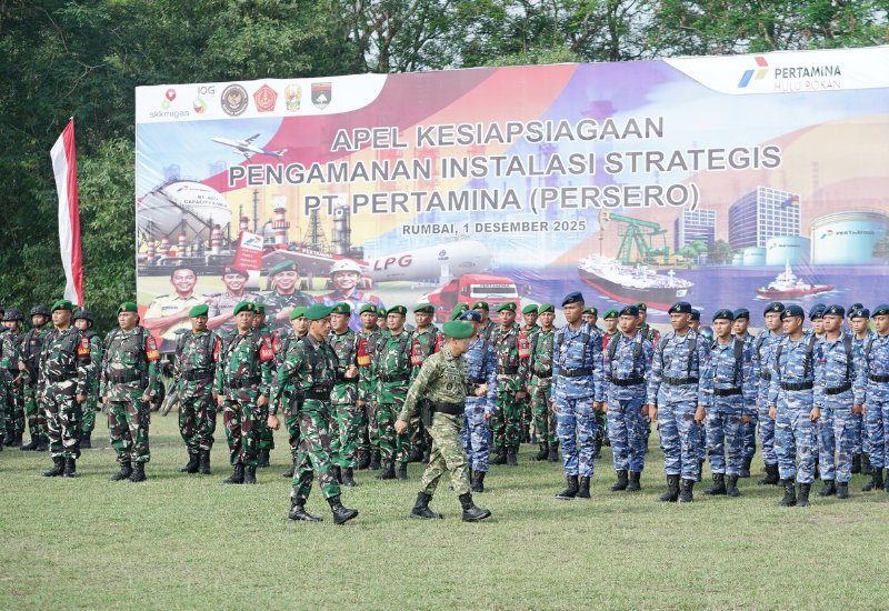 PHR dan TNI Gelar Apel Siaga Pengamanan Objek Vital Nasional di Rumbai