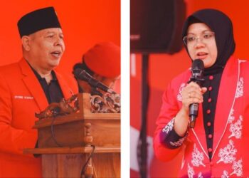 Bupati Siak Naik Panggung Bawa Segelas Air Putih saat Irving Tersedak
