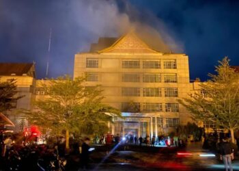 Penyebab Kebakaran Gedung Kantor Bupati Inhil Sedang Diselidiki
