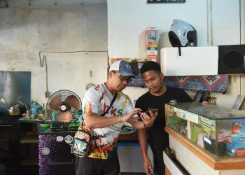 BRK Syariah Grebek Pasar Cahaya Garden Batam, Jemput Calon Nasabah Baru