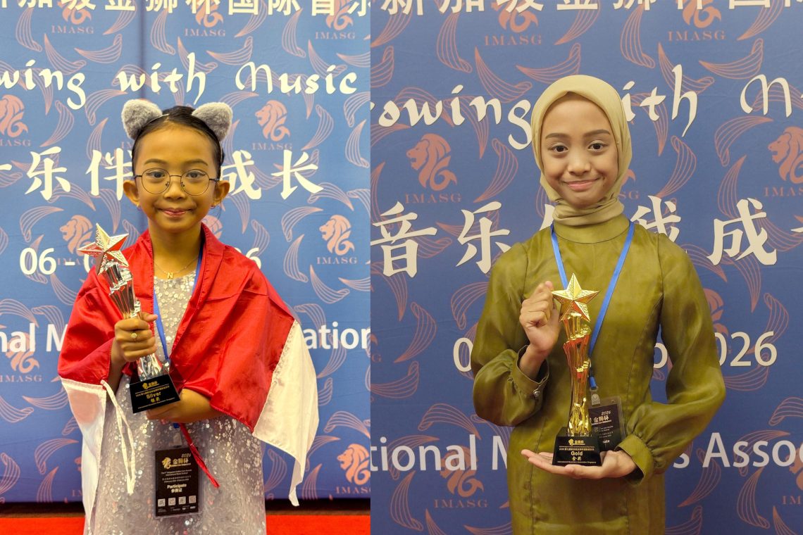 Pianis Cilik Asal Pekanbaru Sabet Gold dan Silver di Singapore Golden Lion Awards 2026