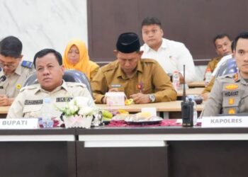 Zoom Meeting Bersama Plt Gubernur Riau, Pemkab Kuansing Bahas Tata Kelola Pertambangan Rakyat