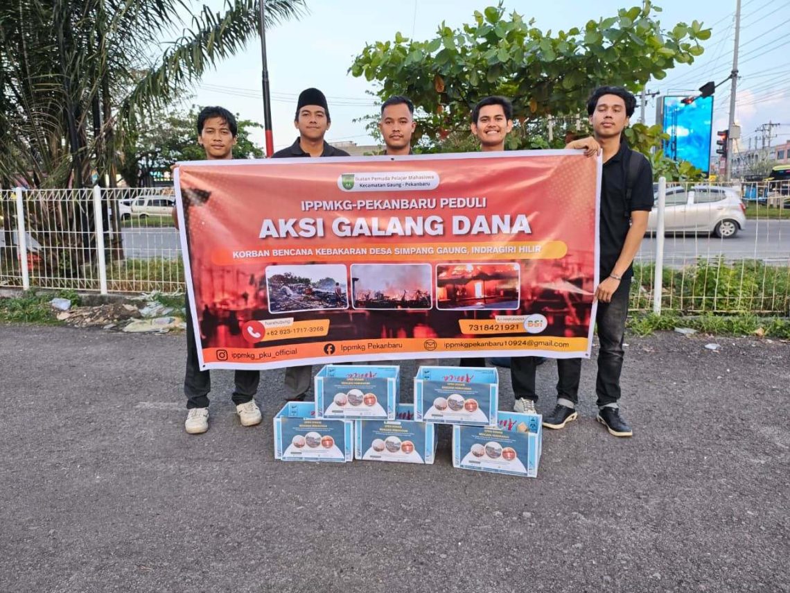 IPPMKG Galang Dana untuk 15 Korban Kebakaran di Desa Simpang Gaung