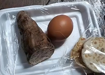 Salah satu menu MBG dari SPPG Randublatung yang mendapat sorotan dari masyarakat. (ISTIMEWA/RADAR BOJONEGORO)