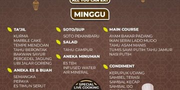 Gema Ramadhan Kareem di KHAS Pekanbaru Hotel, Buffet Bukber Menu Nusantara dengan Promo Beli 10 Gratis 1