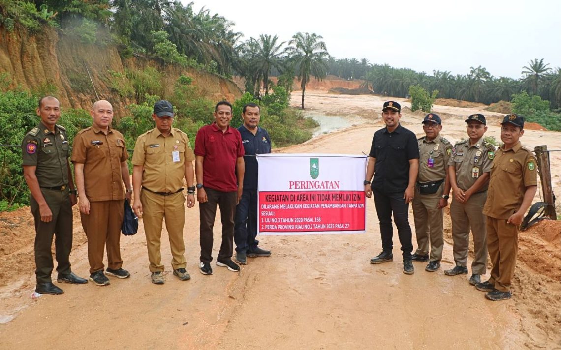 Tindak Lanjut Arahan Plt Gubernur Riau, Tim Gabungan Sidak Galian C di Jalan Garuda Sakti KM 18
