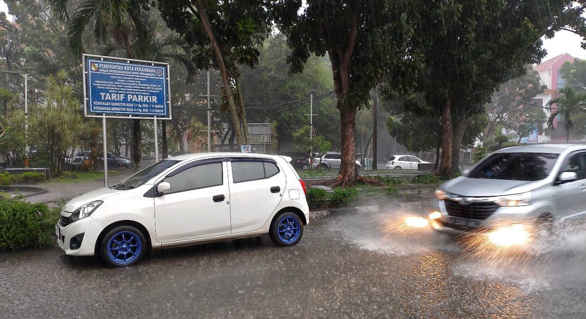 Cuaca Riau 27 April 2026, Hujan Sedang Siang-Sore, Waspada Petir di Empat Kabupaten Ini