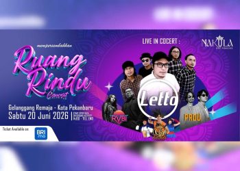 BRImo Permudah Pembelian Tiket Ruang Rindu Konser Letto di Pekanbaru