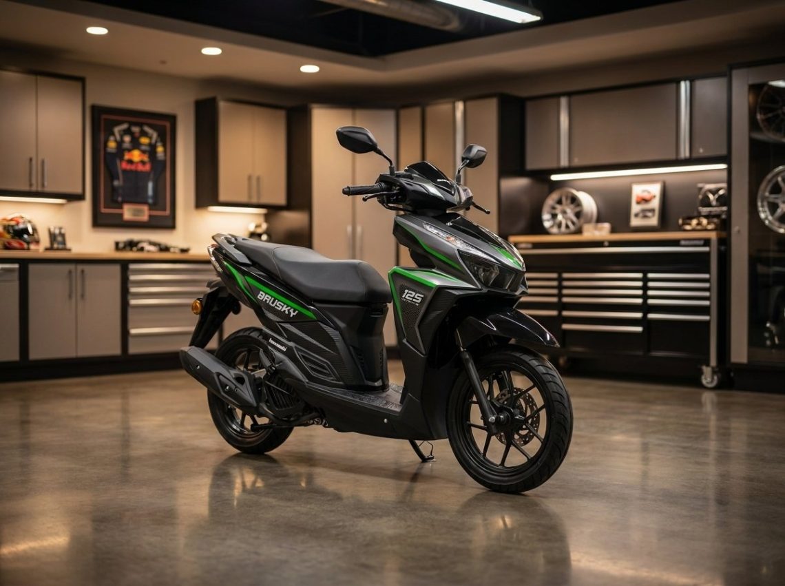 Kawasaki Brusky 125, Desain Agresif, Mesin Irit, Cocok untuk Sehari-hari