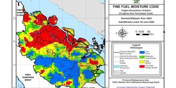 Hotspot di Riau Terdeteksi 13 Titik, Seluruhnya Terpusat di Rokan Hilir