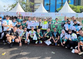 Lewat Riau Bhayangkara Run, BRK Syariah Kampanyekan Gaya Hidup Sehat dan Literasi Keuangan Syariah