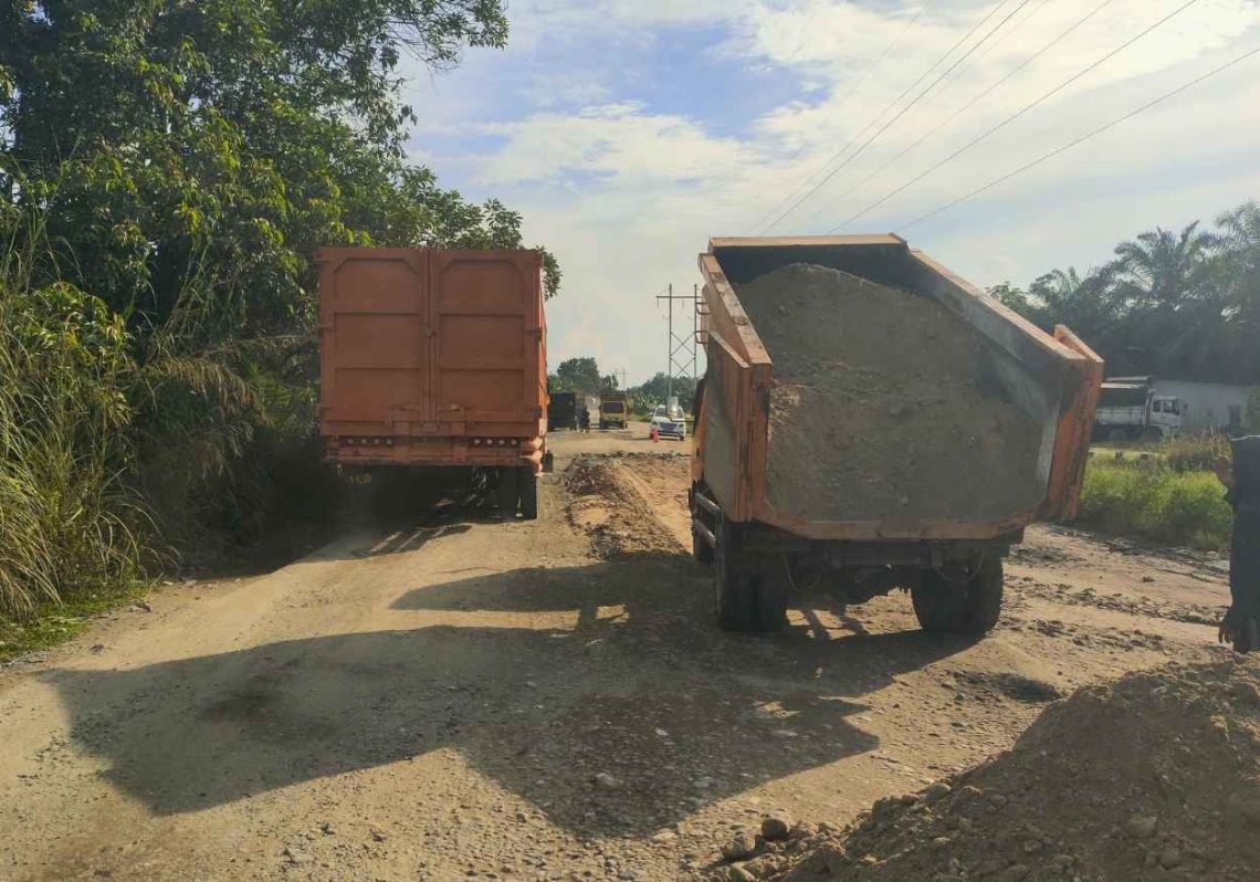 Perbaikan Jalan Petapahan-Gelombang Digenjot Meski Anggaran Minim