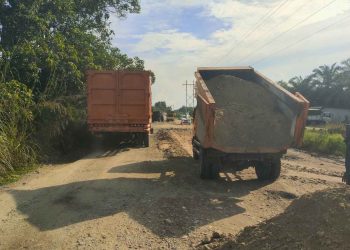 Perbaikan Jalan Petapahan-Gelombang Digenjot Meski Anggaran Minim