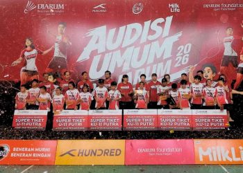 15 Peserta Boyong Tiket Karantina, Suasana Meriah Penuh Haru Warnai Closing Ceremony Audisi Umum PB Djarum 2026 