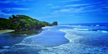 Pesona Pantai Indrayanti di Gunungkidul Hamparan Pasir Putih, Tebing Karst dan Sunset