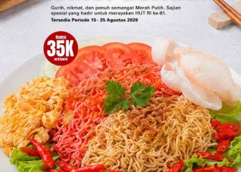 Mie Goreng Kemerdekaan Hadir di KHAS Pekanbaru Hotel, Nikmati Menu Spesial HUT ke-81 RI Mulai Rp35 Ribu