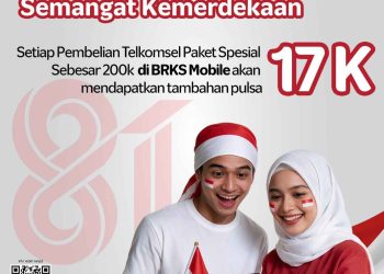Rayakan HUT RI, BRK Syariah Beri Bonus Pulsa Rp17 Ribu