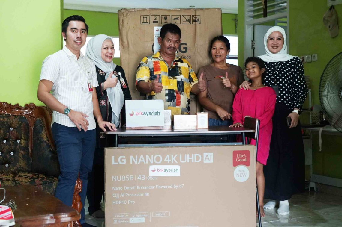Program Bedelau BRK Syariah Kembali Manjakan Nasabah, Julpono Iskandar Bawa Pulang Beragam Perabot dan Alat Elektronik