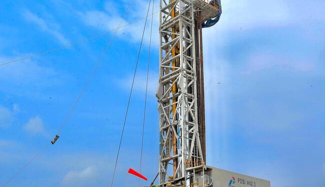 _Pengeboran eksplorasi Migas Non-Konvensional (MNK) di sumur Gulamo DET-1 di Wilayah Kerja Rokan, Riau menggunakan rig berkapasitas 1500 Horsepower (HP)