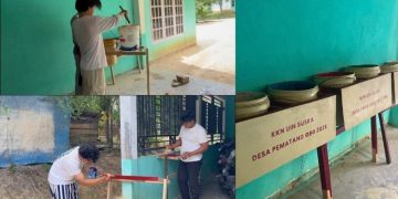 Gerakkan Peduli Lingkungan, Mahasiswa KKN UIN Suska Riau Sulap Ember Bekas Jadi Fasilitas Bublik