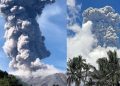 Gunung Ibu Erupsi Pagi Ini, Status Masih Waspada Level II