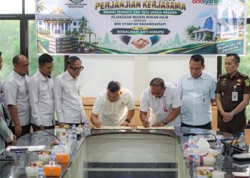 Perkuat Kepastian Hukum, BRK Syariah Bagansiapiapi Gandeng Kejari Rokan Hilir