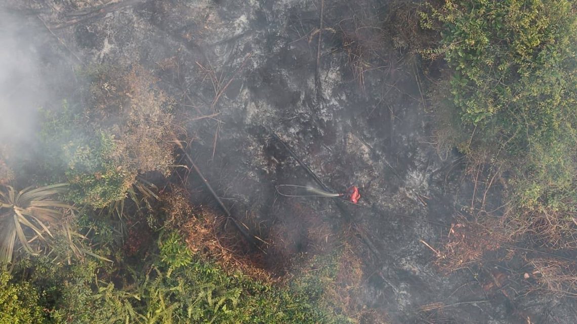 Pasang Surut dan Angin Kencang Hambat Pemadaman di Desa Bayas Jaya