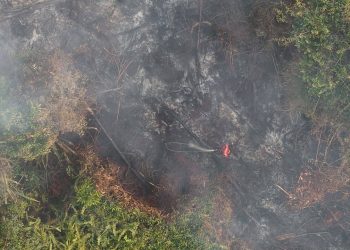 Pasang Surut dan Angin Kencang Hambat Pemadaman di Desa Bayas Jaya