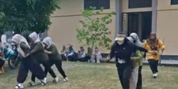 Seru! Guru dan Pegawai di Hulu Kuantan Adu Kekompakan, Lomba Tradisional Meriahkan HUT Kuansing ke-27